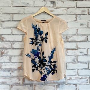J Crew silk floral top